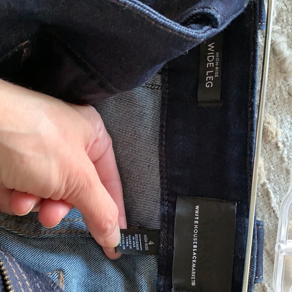 WHBM wide leg Mariner jeans, size 4 - Picture 5 of 7